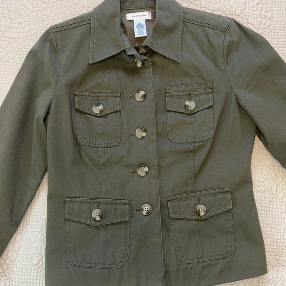 Isaac Mizrahi‎ Khaki Jean Jacket - Picture 2 of 10